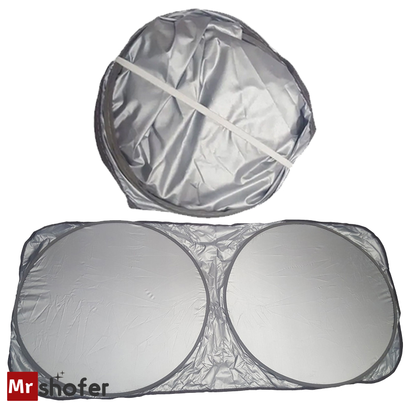 آفتابگیر عینکی پارادایس نقرهای شیشه جلو خودرو 1 آفتابگیر شیشه جلو خودرو پارادایس مدل عینکی رنگ نقرهای
