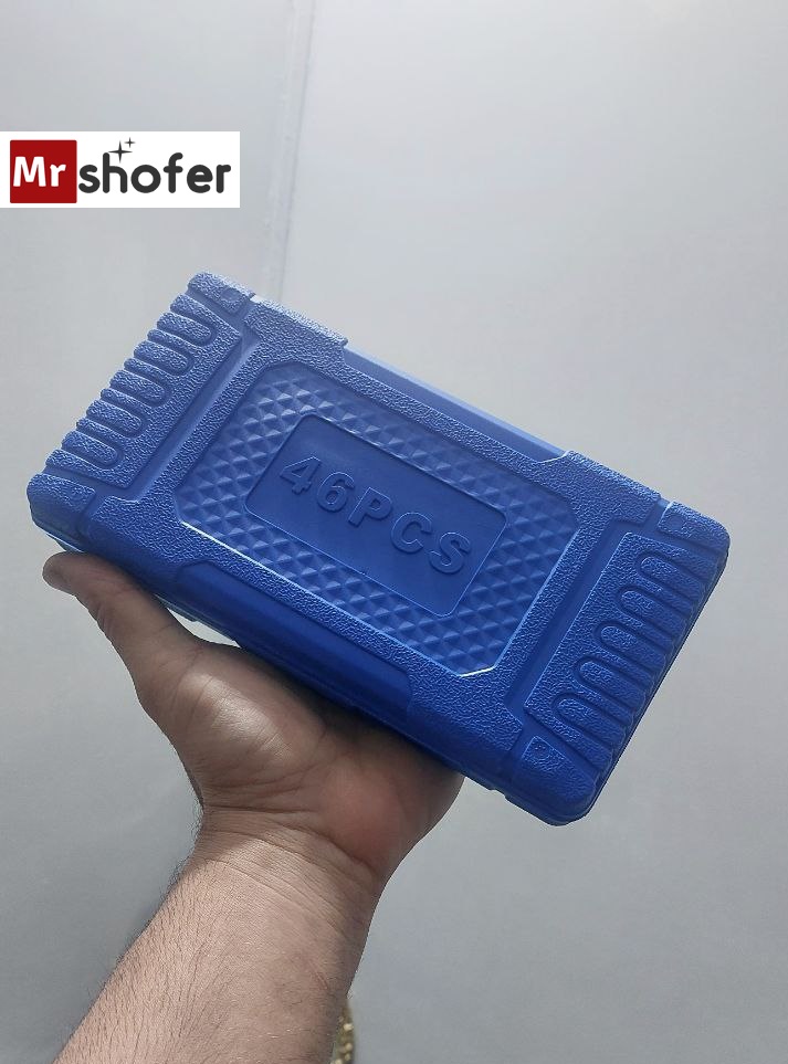 جعبه آچار بکس ۴۶ عددی نیو تولز رنگ آبی 2 خرید جعبه آچار بکس