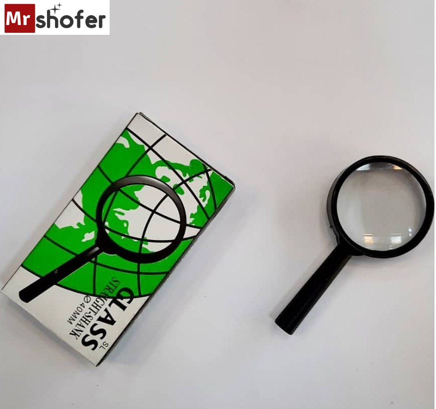 ذره بین سایز 40 میل - ذره بین گلس قطر 40 میلی متر 1 ذره بین سایز 40 میل