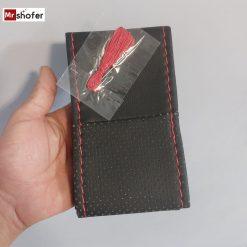 دوخت فرمان مشکی دوخت قرمز